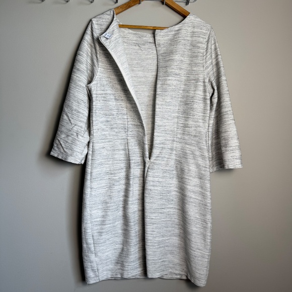 Old Navy Long Sleeve Textured Knit Shift Dress Marled Gray X-Large Boardwalk - Picture 6 of 15